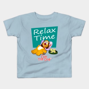 Relax Time - Din The Dog Collection Kids T-Shirt